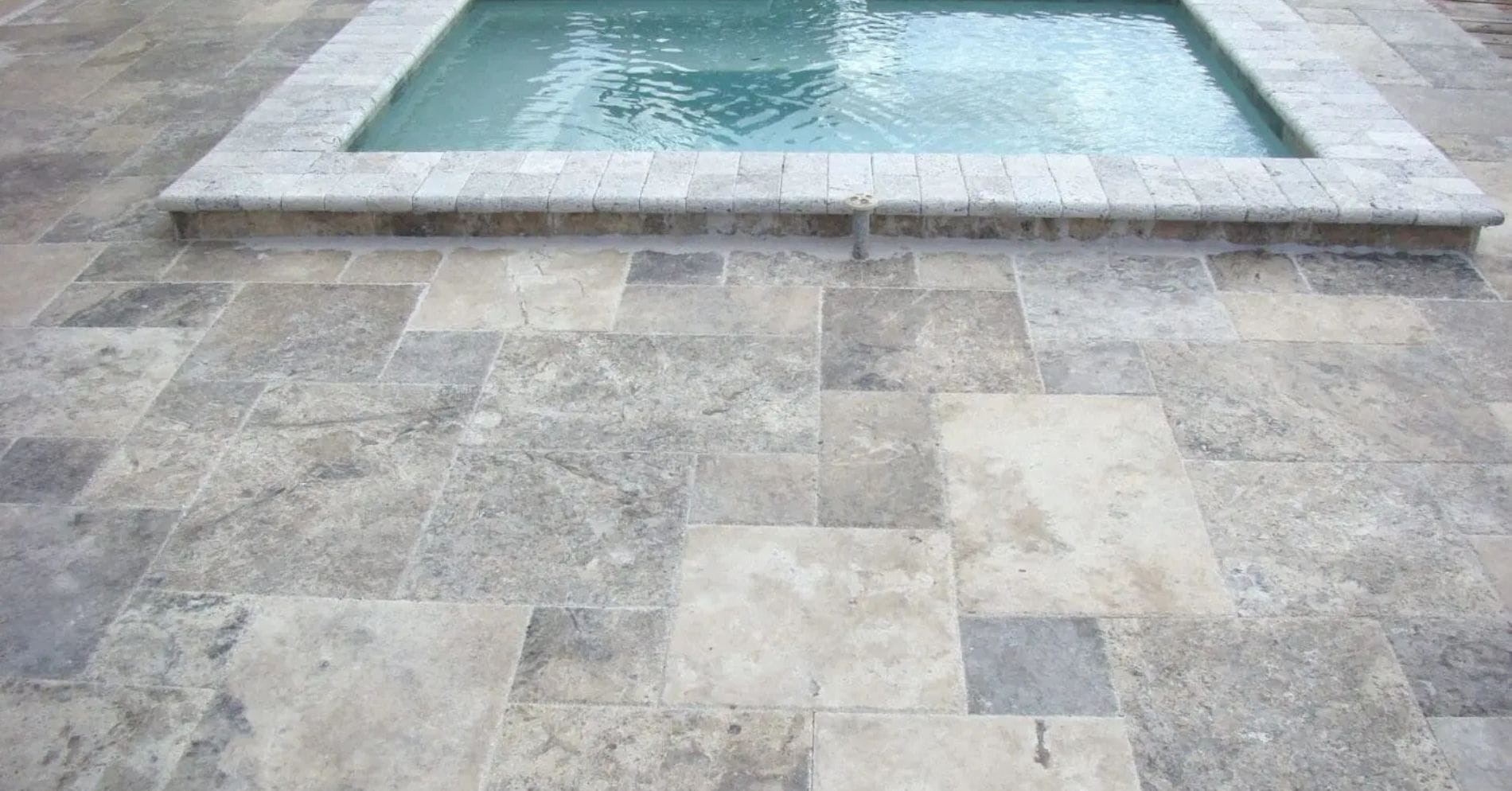 Tiles around pool