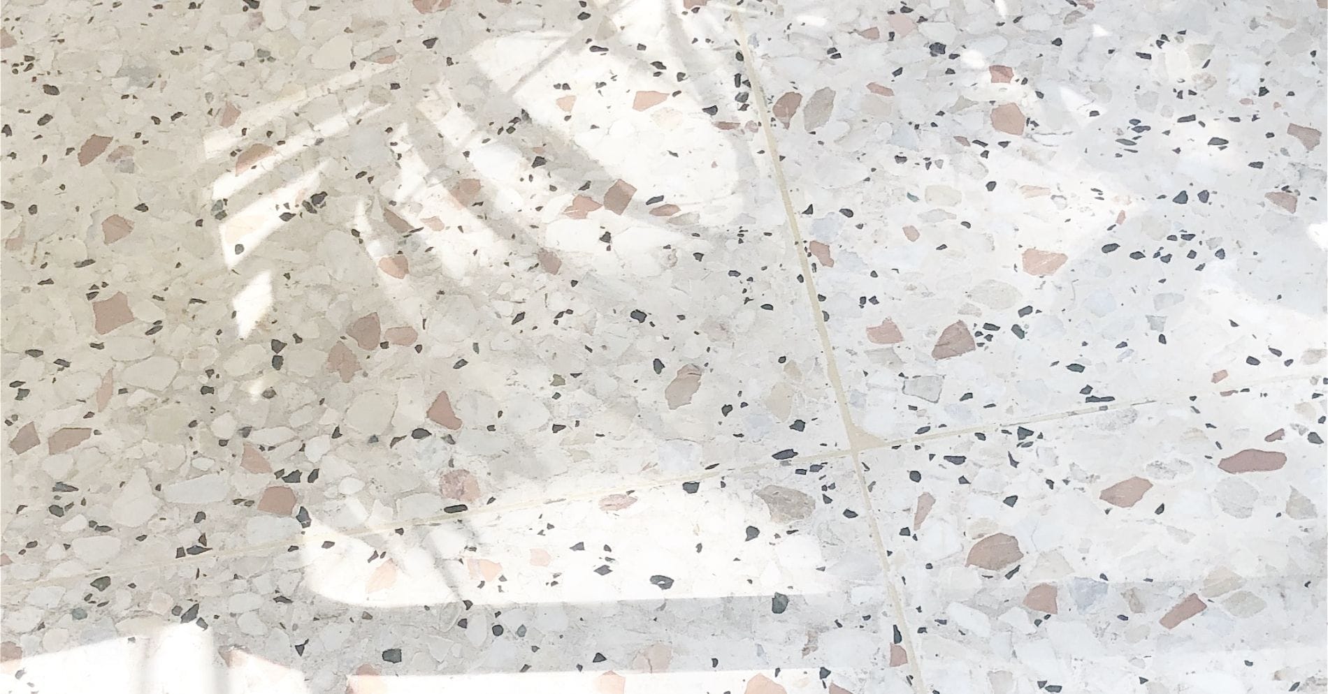 terrazzo flooring tiles close up