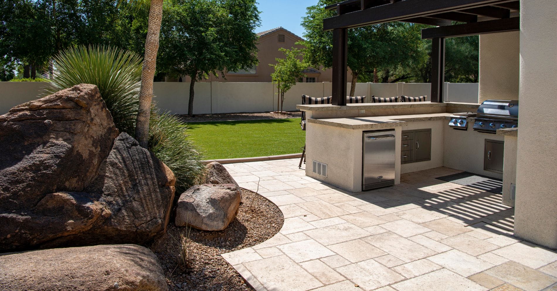 Outdoor entertainment area